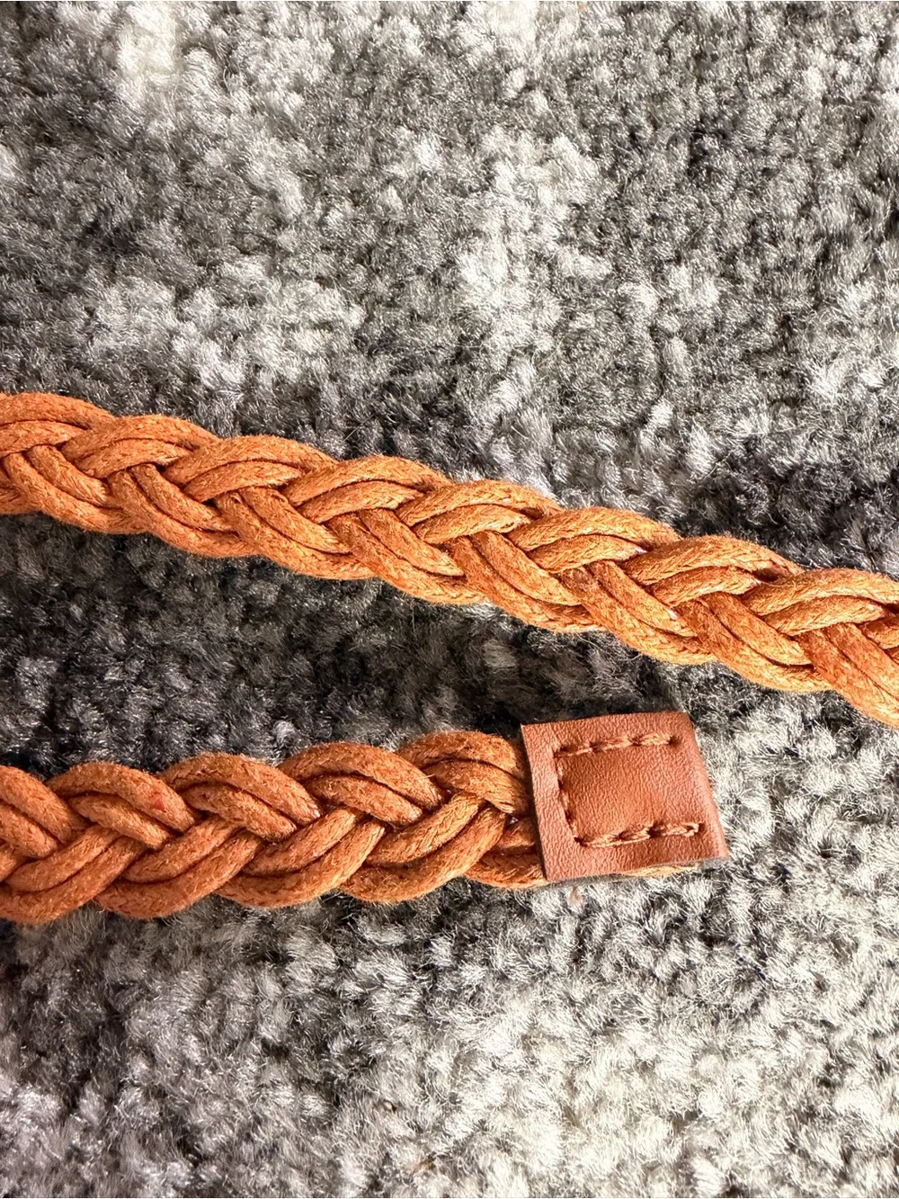 Woven Braided Leather Waist Belt